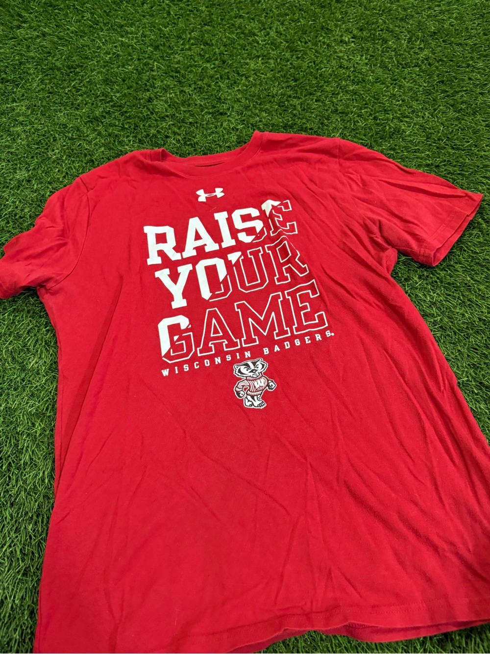 Under Armour Raise Your Game Wisconsin Badgers Tshirt